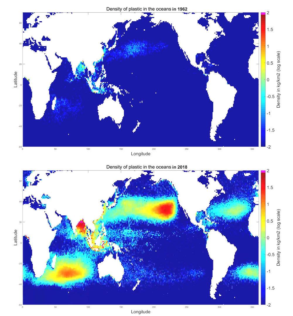 Oceans Density Map - Oceans CleanUp Foundation
